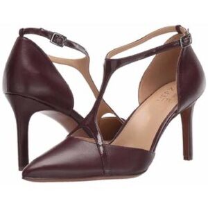 Naturalizer Dark Burgundy T-Strap Heels
